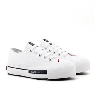 Tênis Coca Cola Plataforma Daytona Branco moda feminina casual para mulher marca feminina confortavel verão