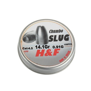 Chumbinho Slug 4.5mm 0.91g 14.1GR 150un - Slug H&F em Oferta na Shopee