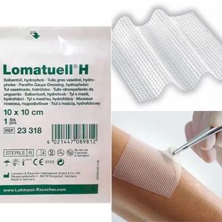 Cobertura de Gaze Curativo Tratamento Feridas Cicatrizante Vaselinada Não Aderente Lomatuell H 10cm x 10cm - Lohmann Rauscher Venosan em Oferta na Shopee