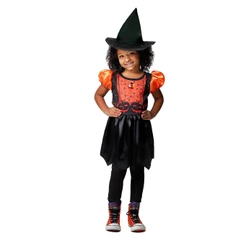 Fantasia Bruxinha Sabrina Infantil de Halloween