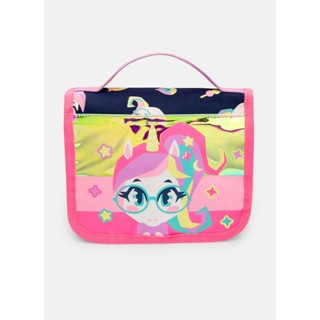 Necessaire Grande Feminina Holográfico Unicórnio Kawaii - Puket