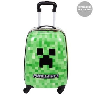 Mala Infantil Bordo Minecraft Game 360 ABS Sestini Original