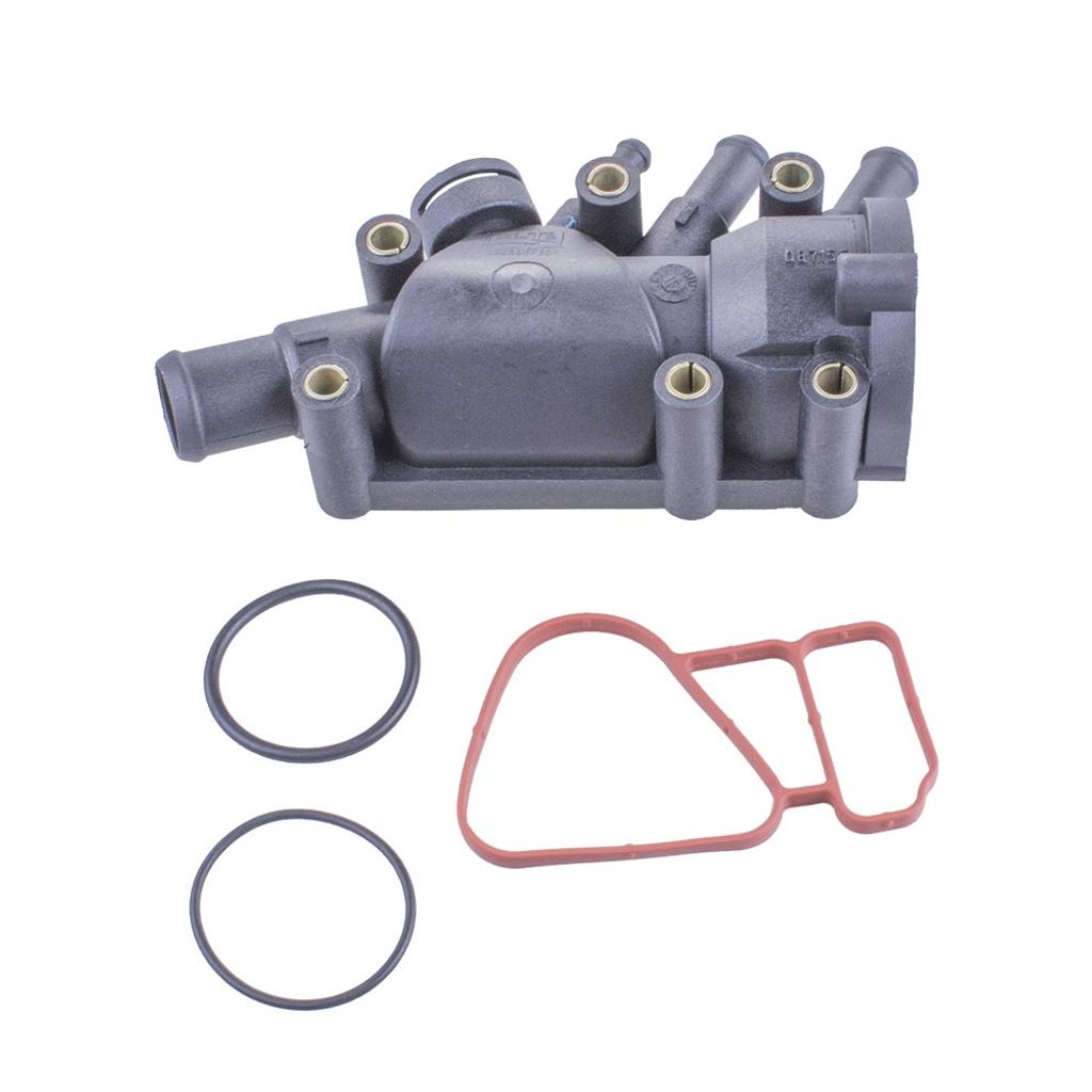 Carcaça Válvula Termostática Ford Courier 2000 a 2013 - 176139 - 087155