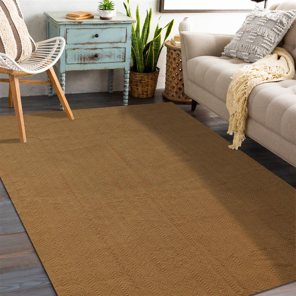 Tapete Sala Algodão Macio Mandacaru Liso 1,50mx2,50m Boho - Lavável Em Máquina Não Desfia Estiloso
