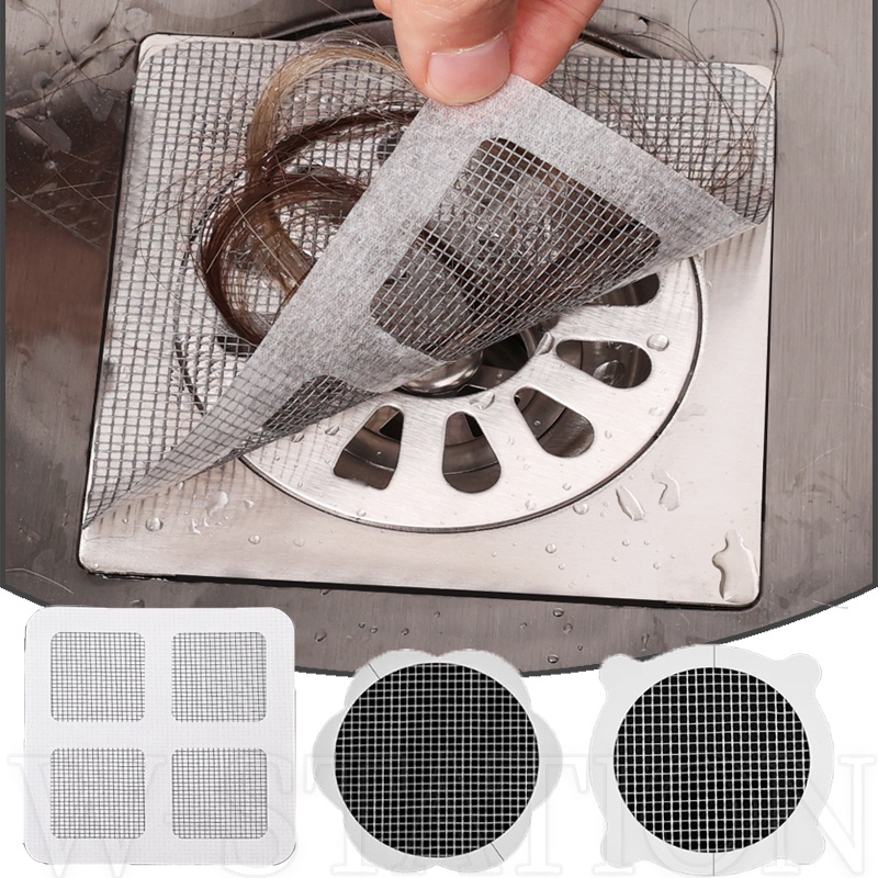Adesivo Para Filtro De Drenagem Doméstica/Auto-Banheiro Sanitário Descartável Anti-Bloqueio Apanhador De/Piso Resistente A Insetos De Cozinha Patch/Tampa De Esgoto