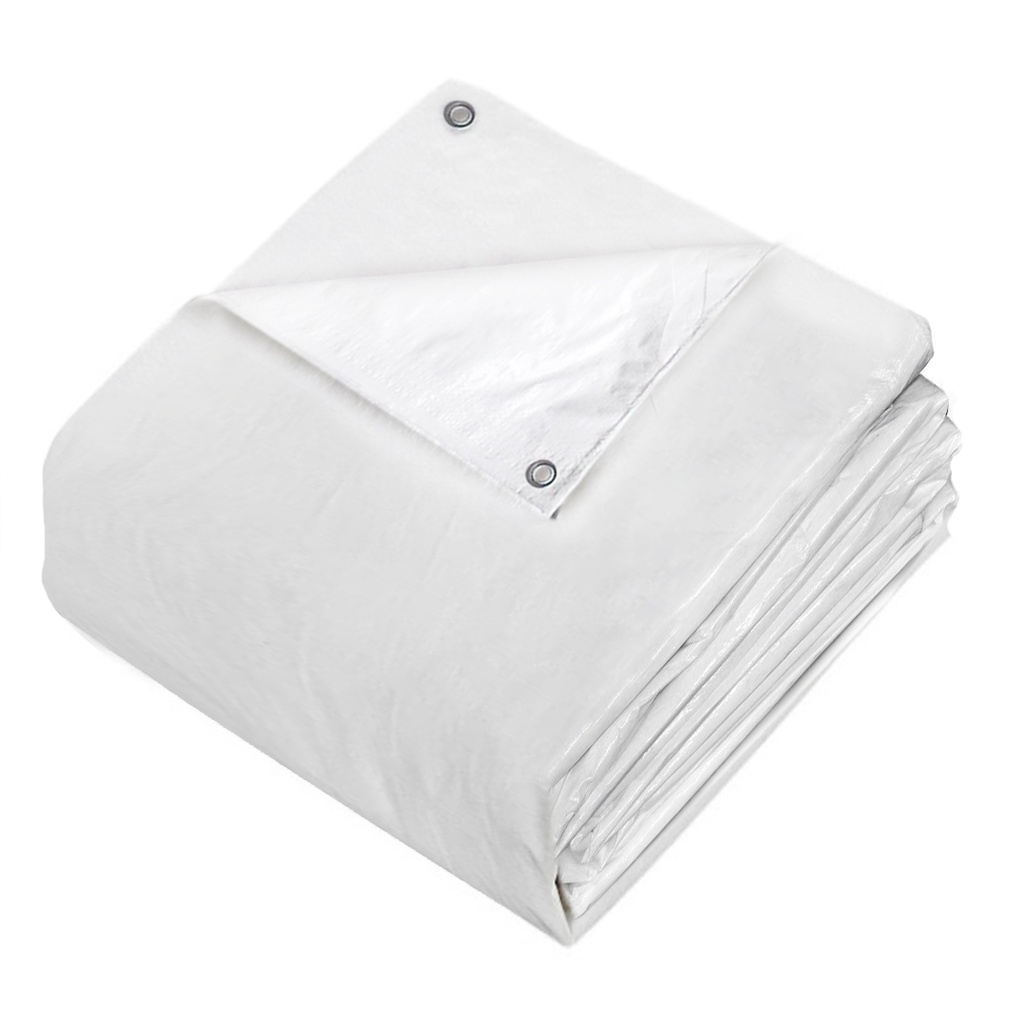 Lona Branca 6x3 Metros 300 Micras Cobertura Impermeável Multiuso em Oferta na Shopee