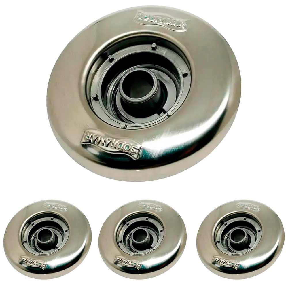 Dispositivo Retorno Inox 1.1/2 Pol Sobrepor 50mm Piscina 4 Uni SODRAMAR - Home & Living
