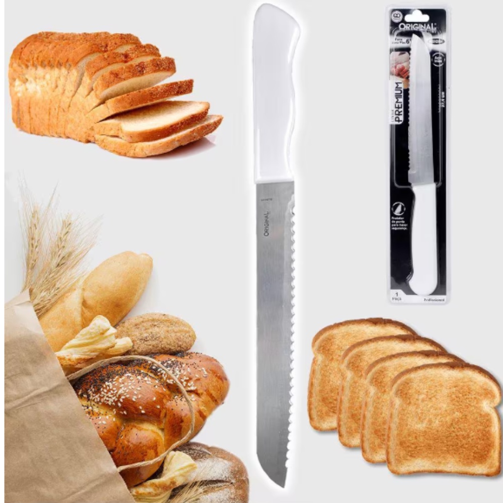 Faca para Pão 6" 27,4cm Inox JJB Utilidades