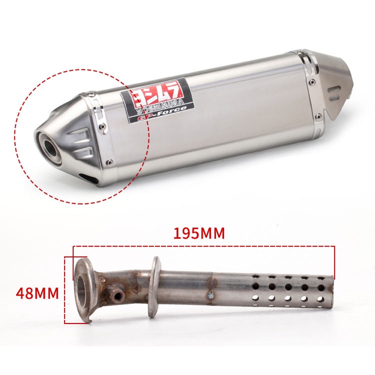 Silenciador De Escapamento De Motocicleta De 48 Mm Removível DB Killer Pipe Ponta De Escape Redutor De Ruído