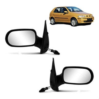 PAR Retrovisor Siena Palio Fire 2001 2002 2003 2006 2007 com Controle 4 Portas