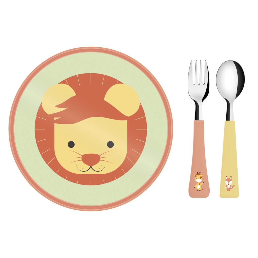 Jogo Infantil Tramontina Baby Friends Colorido 3 Peças - 23797907 em Oferta na Shopee