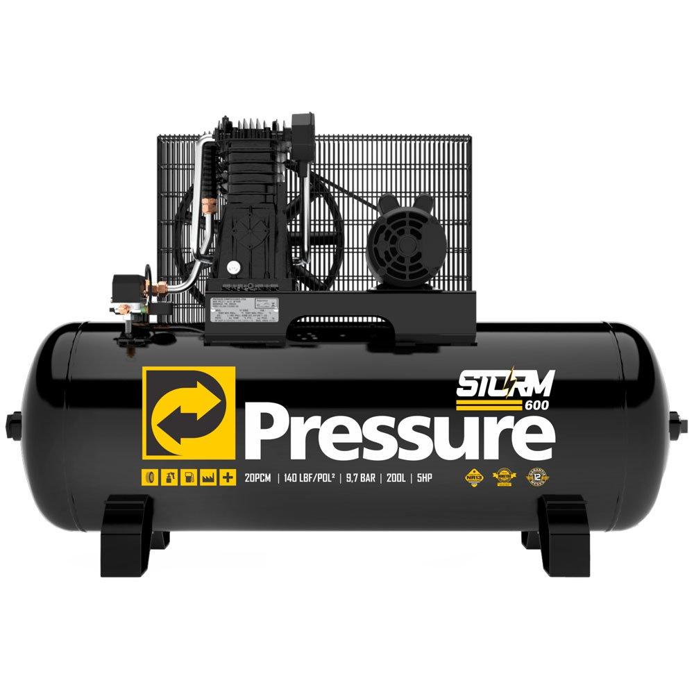 Compressor de Ar Storm 20/200 600 20 Pés 200 Litros 220/380V em Oferta na Shopee