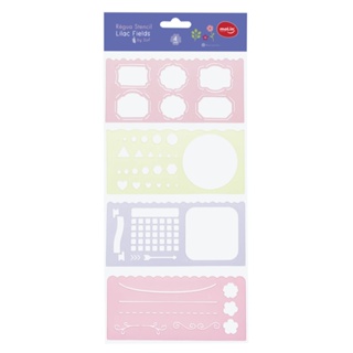 Régua Stencil Lilac Fields By Sof moLin em Oferta na Shopee