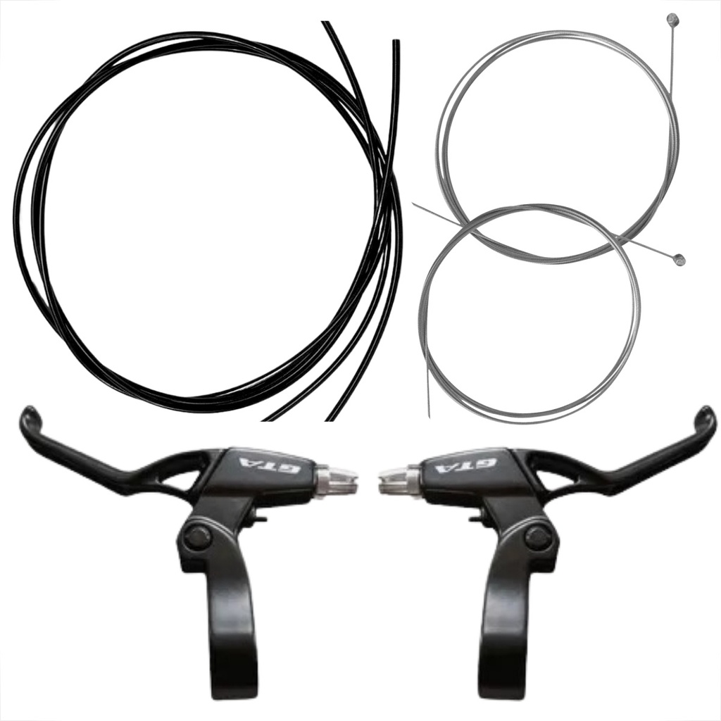 Kit de Freio Bicicleta Aro 26 Aro 29 Completo Freio Cabo Conduite 3 Metros Traseiro Dianteiro Manete