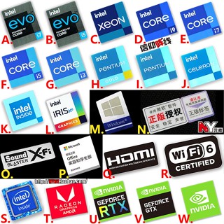2024 Original 11a Geração núcleo i7 i5 i3 win10 Sticker Notebook HDMI Desktop Computador cpu Rótulo
