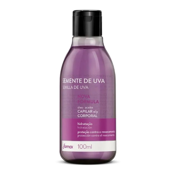 Óleo Semente De Uva Capilar E Corporal Farmax 100ml em Oferta na Shopee