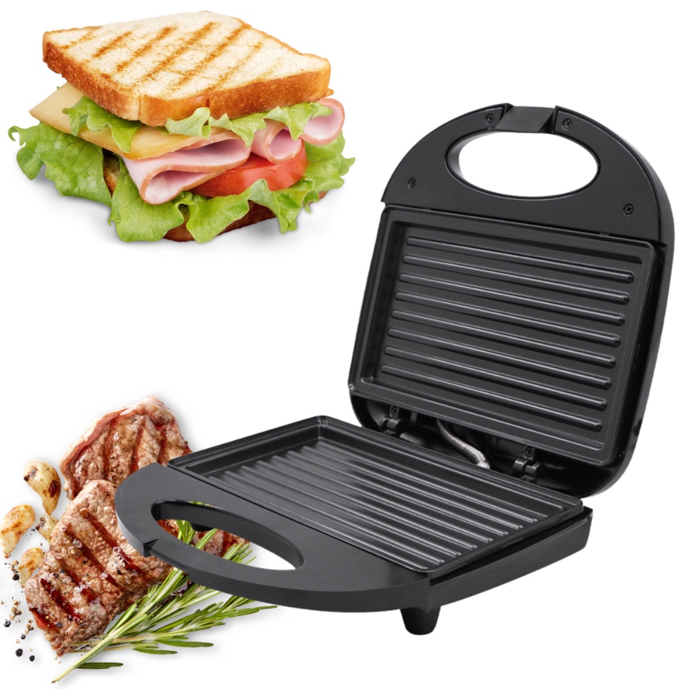 Sanduicheira Elétrica 110v Misteira Grill Antiaderente Portátil Assadeira Cozinha Forma Waffle Sanduíche Casa Lanches