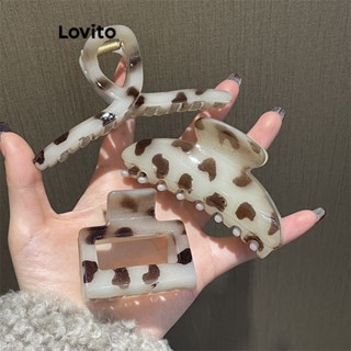 Lovito Grampos De Cabelo Elegantes Com Padrão Geométrico Para Mulheres LFA09014