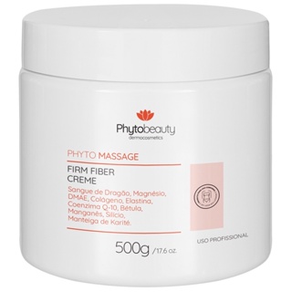 Creme Para Flacidez Corporal, Papadas e Seios Firm Fiber Phytobeauty 500g em Oferta na Shopee