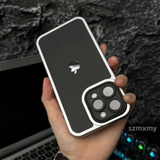 Novo Estojo De Silicone 2 Em 1 Cinza Titânio Para Telefone IPhone 15 14 13 12 11 Pro Max Skin Sensation Caixa Macia Antiderrapante Fosca