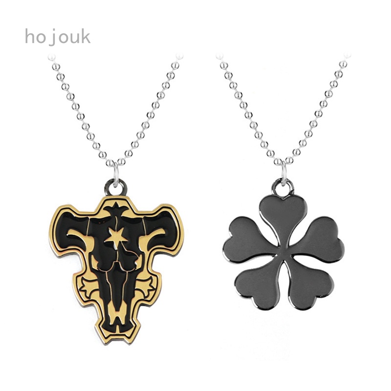 Jogo Hojouk Anime Merchandise Black Clover Necklace Cavaleiros Mágicos Black Bull Logotipo Pendant Necklace