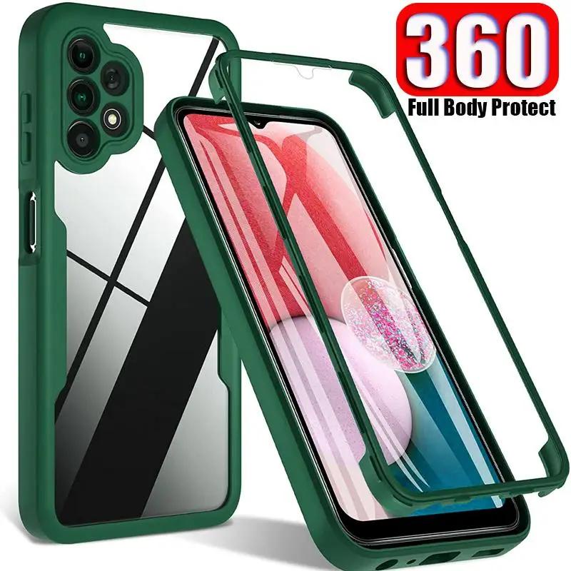 Para Samsung Galaxy A04E A03 A12 M12 A22 A32 A52 A72 A03s A52s 360 Protetor De Tela De Corpo Inteiro Capa Choque