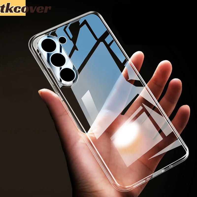 Capa Macia Transparente Para Telefone Samsung Galaxy S24 Ultra S24 Plus S23 FE A05 A05S A15 A25 A35 A55 M14 M54 Protetor De Silicone À Prova De Choque em Oferta na Shopee
