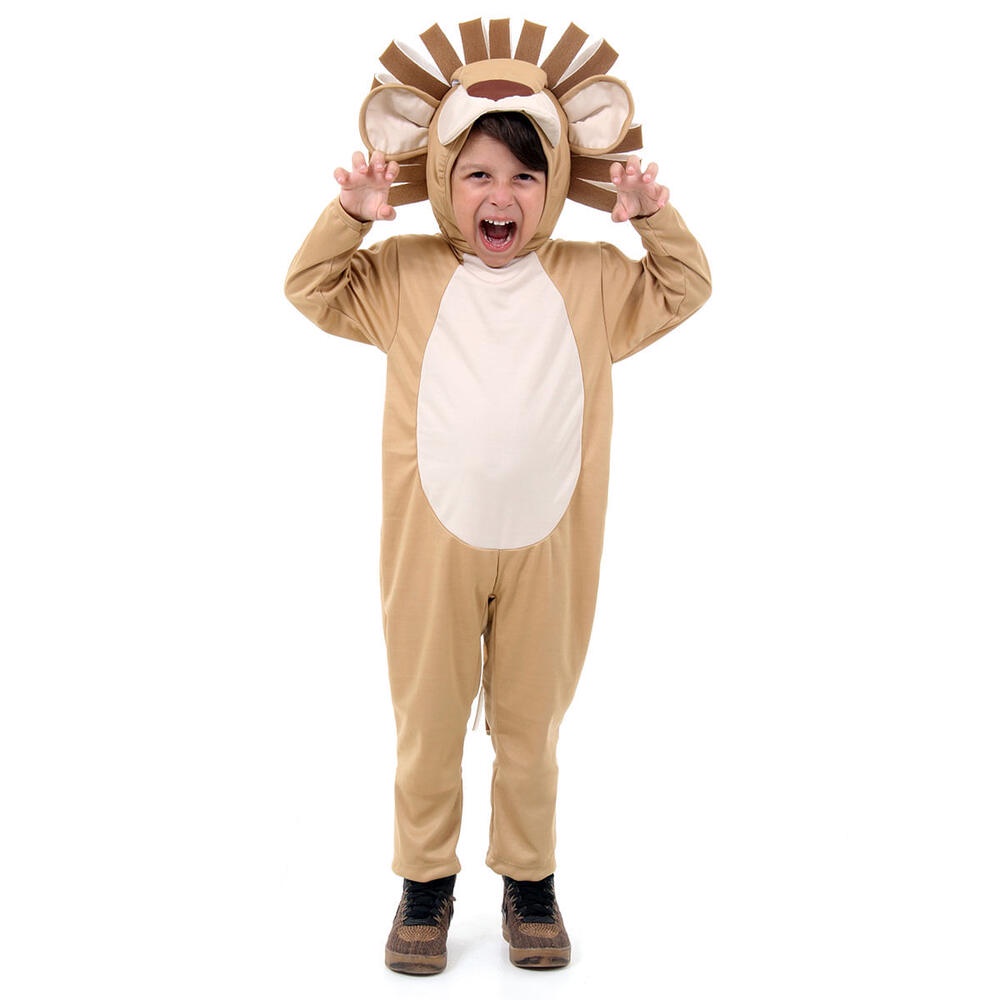 Fantasia Infantil Leão Com Macacão Longo E Juba Abrakadabra
 em Oferta na Shopee