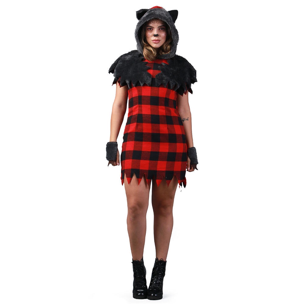 Fantasia Lobisomen Feminino Para Halloween Abrakadabra em Oferta na Shopee