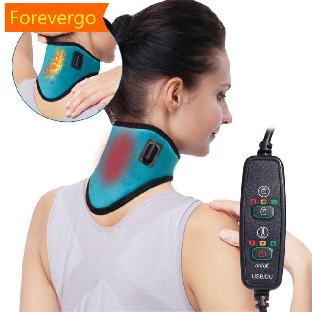 forevergo Terapia De Alívio Da Dor No Pescoço Com Aquecimento Elétrico Graphene Fadiga Vértebra Cervical Aliviar A Ferramenta De Cuidados Saúde J8U4