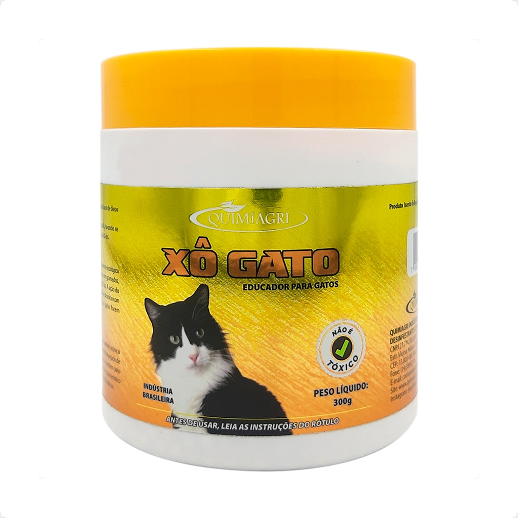 Xô Gato Quimiagri Educador Repelente de Gatos - 300g em Oferta na Shopee