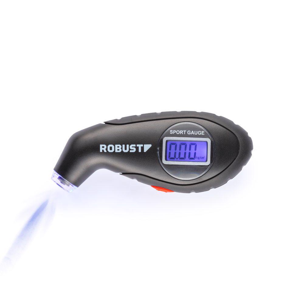 Medidor Digital De Pressão para Pneus Carro Bicicleta 3370183 ROBUST em Oferta na Shopee