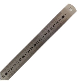 Régua Aço Inox Metal 100cm (1Metro)Medidas em Centímetros E Milímetros