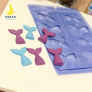 1~5 Forma Para Chocolate Aplique Calda De Sereia Acetato Porto 457 em Oferta na Shopee