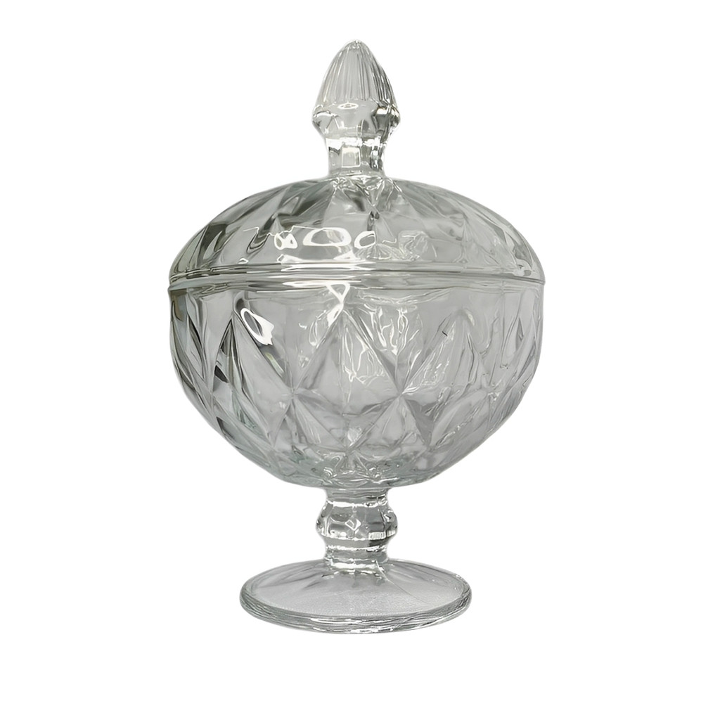 Bomboniere De Vidro Linha Vichy 380ml Luxo Baleiro