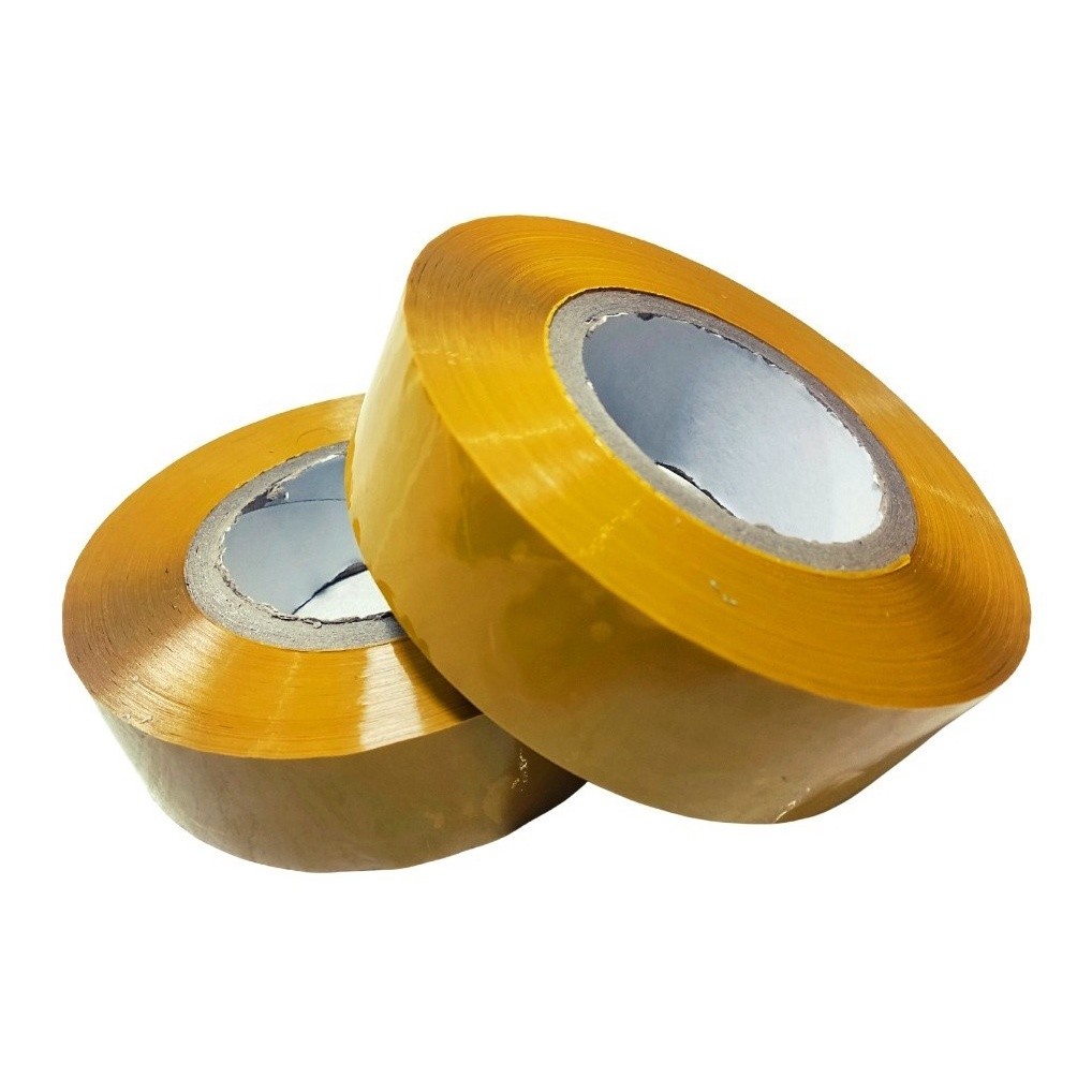 10 Rolos De Fitas Durex Largo 4,5cm X 500mts Marrom Env 24h
