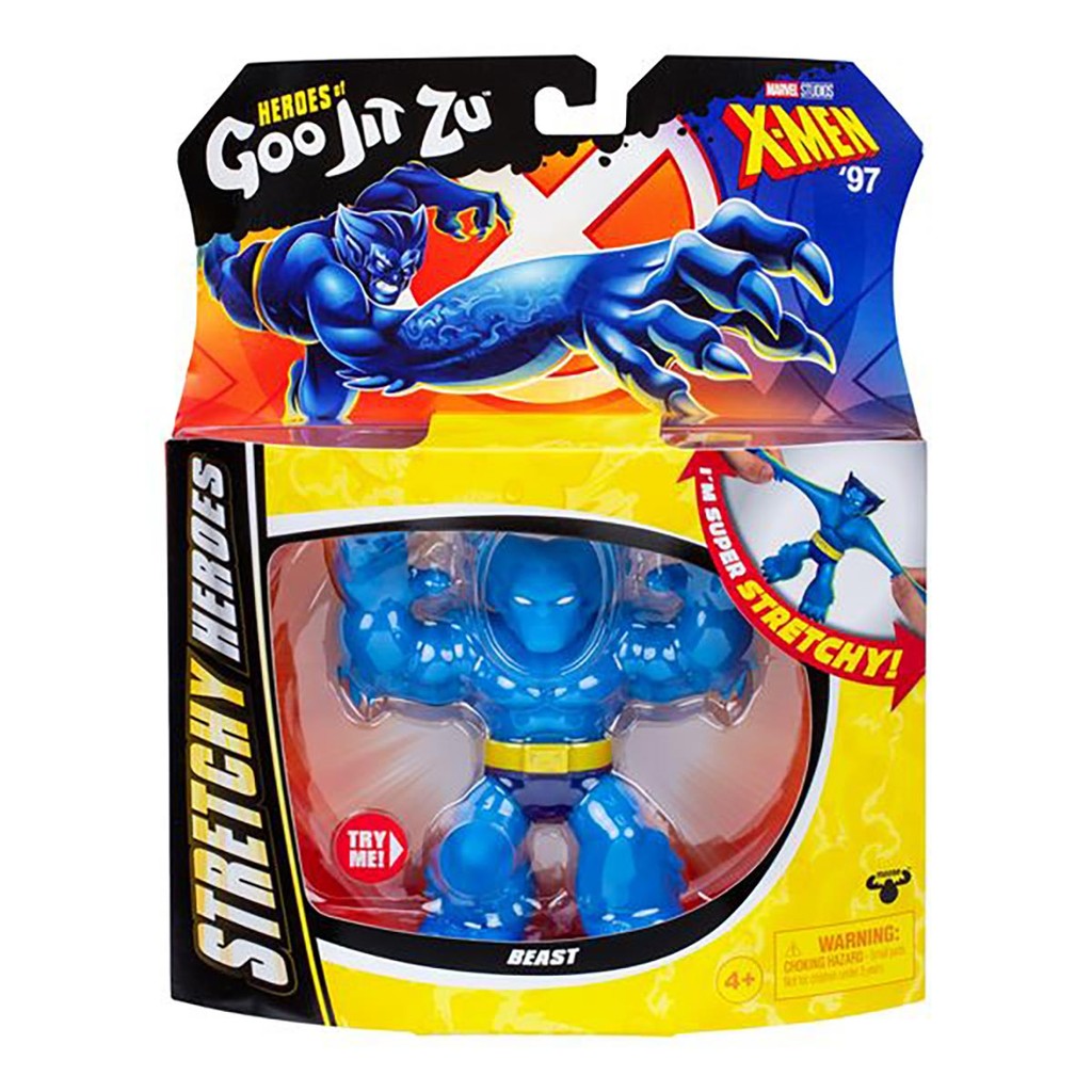 Boneco Elástico Fera de 11cm - Goo Jit Zu X-Men '97