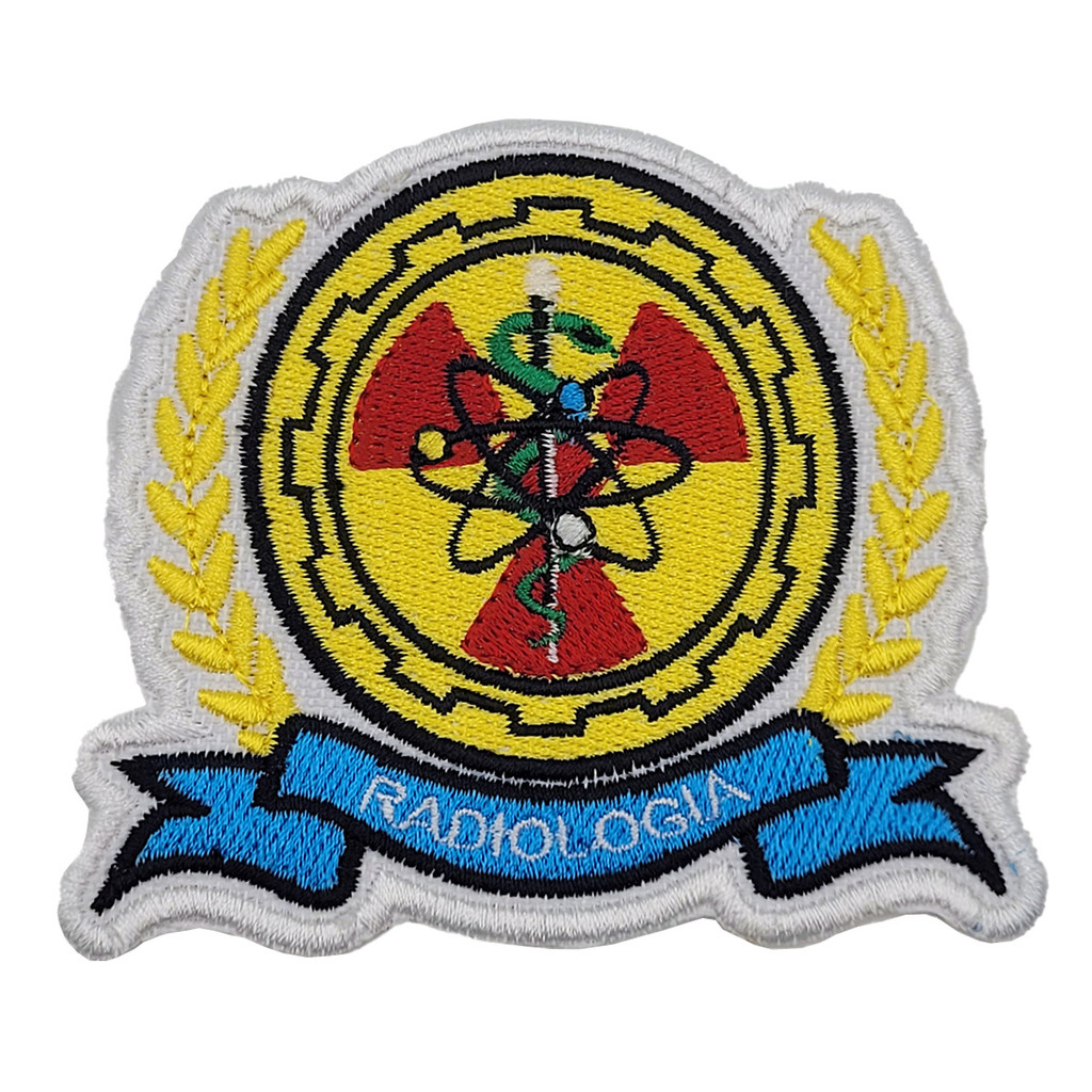 Patch Bordado Radiologia Termocolante Aplique 9x8cm