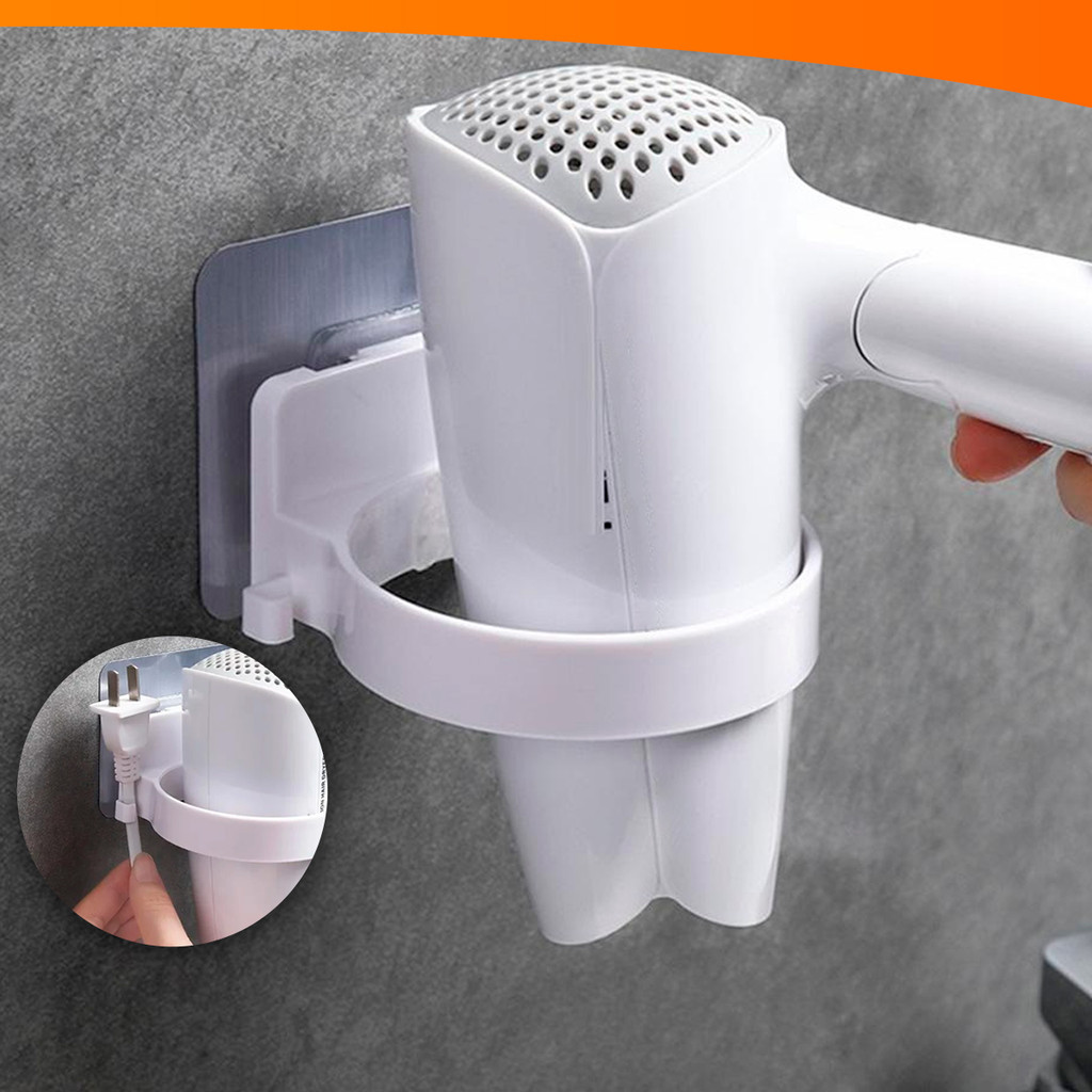Suporte Para Secador De Cabelo Adesivo Sem Furar Parede