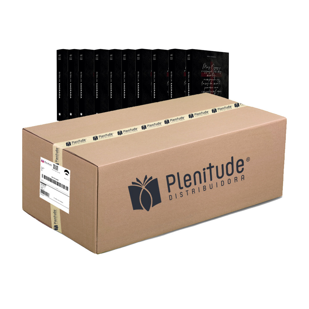 Caixa com 10 Bíblias Cruz A Morte Não Pode Vencer | ARC em Oferta na Shopee