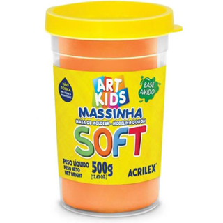 MASSA PARA MODELAR SOFT 500G LARANJA 105   ACRILEX em Oferta na Shopee