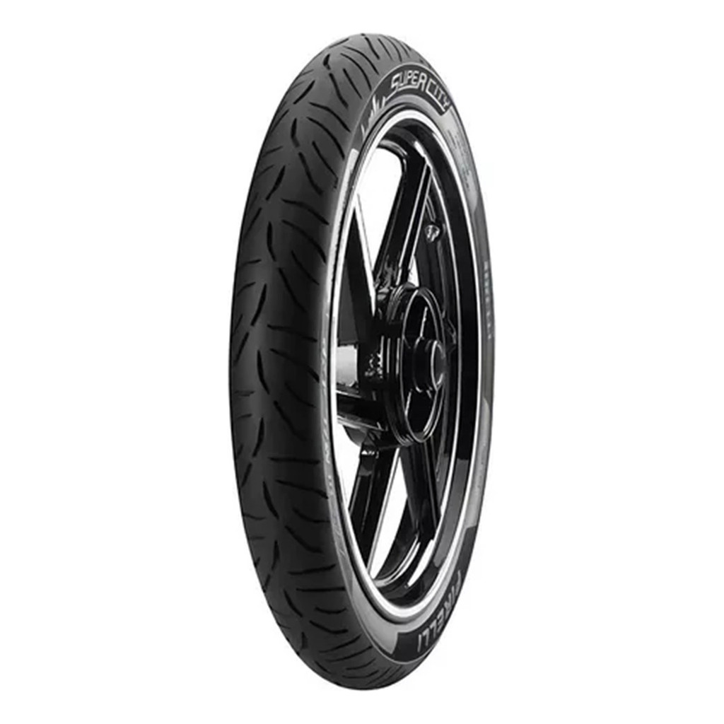 Pneu 250-18 Pirelli Super City Dianteira Sem Câmara  Titan Dafra Yes125 Gsr Ybr Factor Rd135 Mais Fino  Vamo