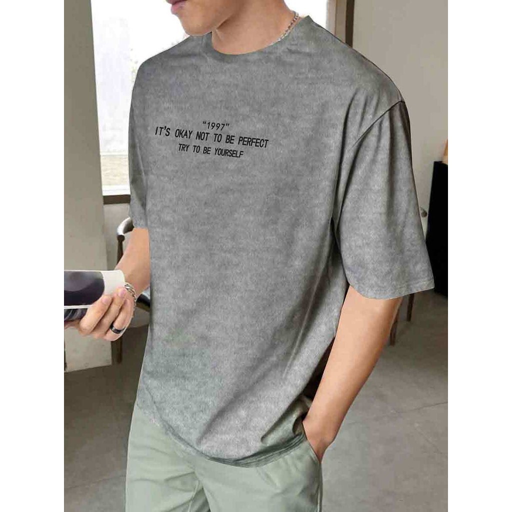 Blusa Its Okay Not To Be Perfect Masculina Larga Lisa Plus Size T Shirt Try To Be Yourself Casual