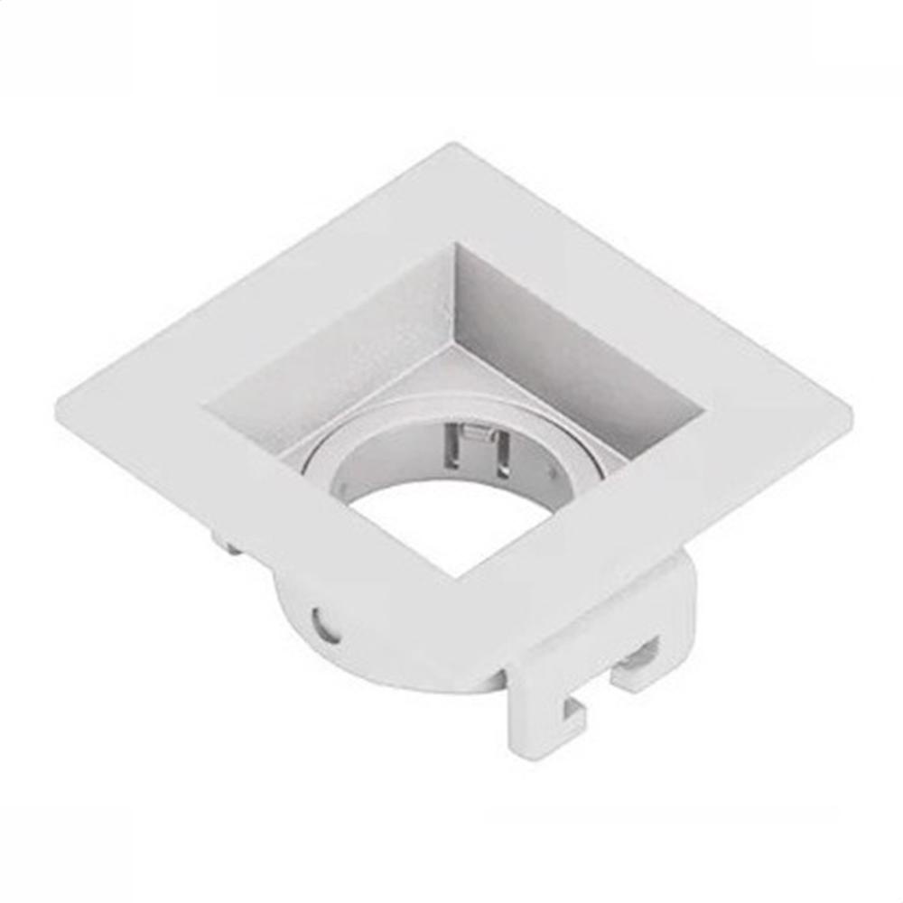 Spot Embutido Recuado Quadrado Branco P/ Mini Dicroica Mr11