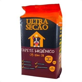Tapete Higiênico Ultra Secão Carvão Ativado 60x60 para Cães - 30 Unidades em Oferta na Shopee