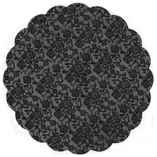 Fundo Rendado Redondo Preto 7cm - 100 unidades - Cromus - Rizzo em Oferta na Shopee