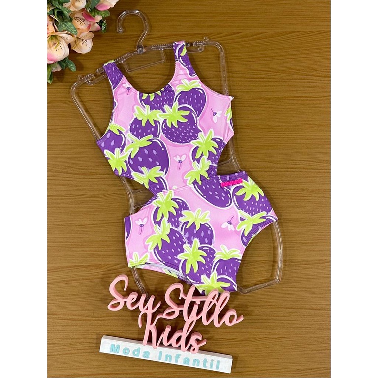 Maiô Infantil Mon Sucre Verão Frutinhas