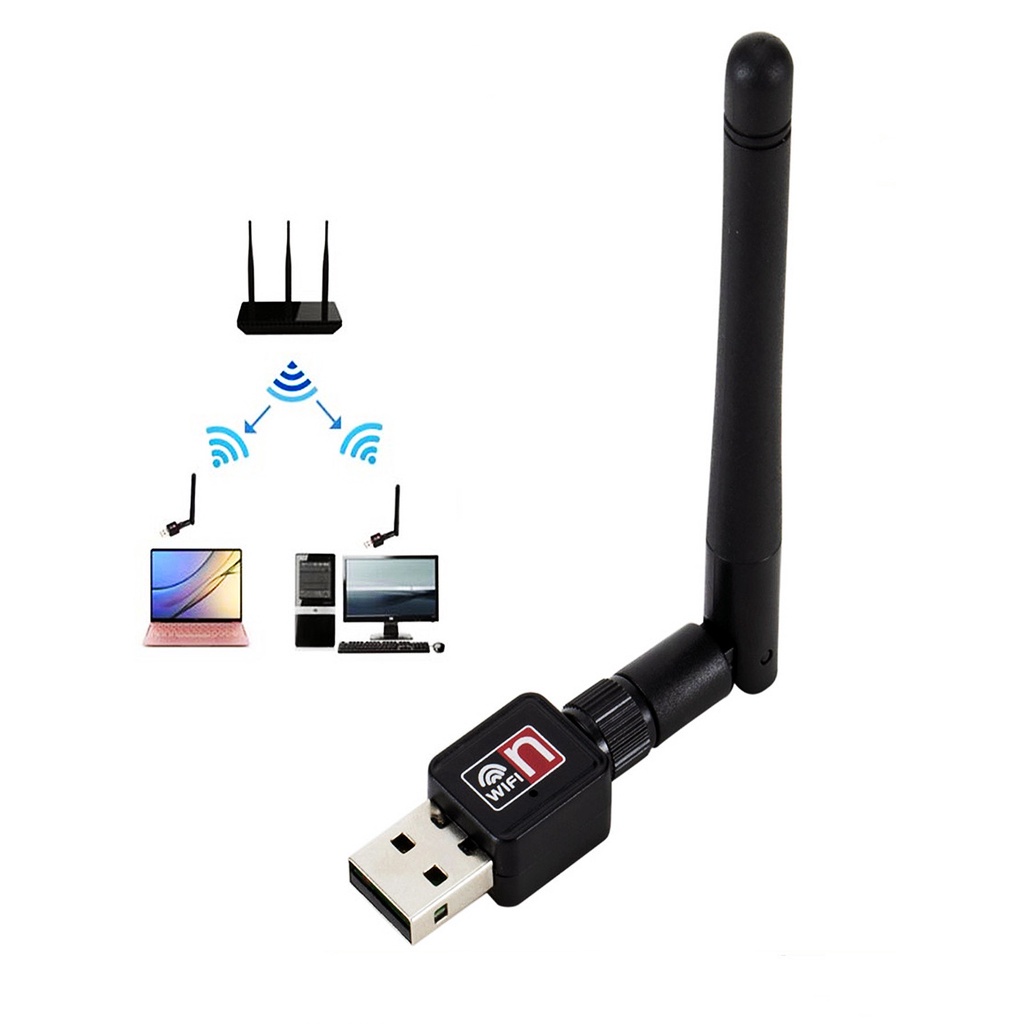 Antena Wifi Adaptador Wireless Usb 2.0 802.11n - KAP-T8188