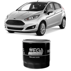 Filtro Óleo Ford Fiesta Titanium Hatch 1.6 2016 A 2017 Wega