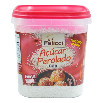 Açúcar Perolado C20 600g Felicci